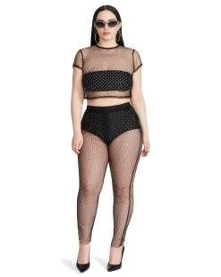 MESH RHINESTONE PANTS BLACK 14 MESH RHINESTONE PANTS BLACK -Fashion Haven Shop STEVEMADDEN APPAREL RTW0216 BLACK 01 44bbc848 f3fa 4dd1 b9ae 9e9a3b23ffd8