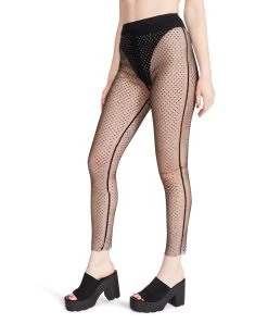 MESH RHINESTONE PANTS BLACK 17 MESH RHINESTONE PANTS BLACK -Fashion Haven Shop STEVEMADDEN APPAREL RTW0216 BLACK 04