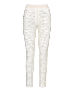 MESH RHINESTONE PANTS IVORY -Fashion Haven Shop STEVEMADDEN APPAREL RTW0216 IVORY 01