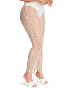 MESH RHINESTONE PANTS IVORY -Fashion Haven Shop STEVEMADDEN APPAREL RTW0216 IVORY 04 6db98af1 ce3e 476d b585 8e017bb88b5e