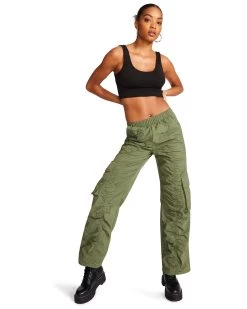 KENZIE PANT OLIVE -Fashion Haven Shop STEVEMADDEN APPAREL RTW0318 OLIVE 02