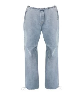 PIA PARACHUTE PANT DENIM FABRIC -Fashion Haven Shop STEVEMADDEN APPAREL RTW0326 DENIM GHOST