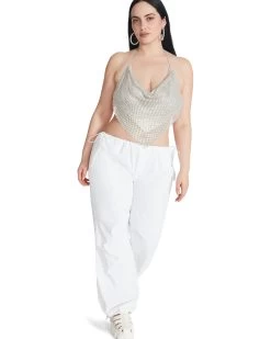 PIA PARACHUTE PANT WHITE -Fashion Haven Shop STEVEMADDEN APPAREL RTW0326 WHITE 01