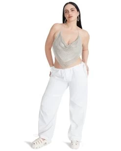 PIA PARACHUTE PANT WHITE -Fashion Haven Shop STEVEMADDEN APPAREL RTW0326 WHITE 02 4d35df29 68a8 4875 a745 20a6d1543885
