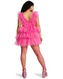 CARRIE DRESS PINK -Fashion Haven Shop STEVEMADDEN APPAREL RTW0327 PINK LARGE 3199