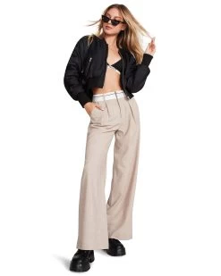 IZZIE TROUSER LIGHT TAUPE 10 IZZIE TROUSER LIGHT TAUPE -Fashion Haven Shop STEVEMADDEN APPAREL RTW0331 LIGHT TAUPE SMALL 1454