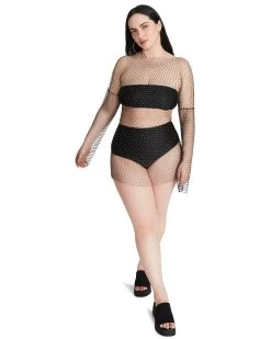 MESH RHINESTONE MINI DRESS BLACK 11 MESH RHINESTONE MINI DRESS BLACK -Fashion Haven Shop STEVEMADDEN APPAREL RTW0336 BLACK 02 1