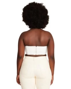 NESSA TOP WHITE -Fashion Haven Shop STEVEMADDEN APPAREL RTW0339 WHITE 05