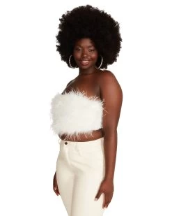 NESSA TOP WHITE -Fashion Haven Shop STEVEMADDEN APPAREL RTW0339 WHITE 07