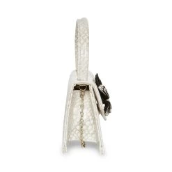 BDANIELA WHITE SNAKE -Fashion Haven Shop STEVEMADDEN HANDBAGS BDANIELA WHITE SNAKE SIDE