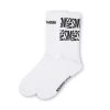 BLOCK LOGO CREW SOCK WHITE 1 BLOCK LOGO CREW SOCK WHITE -Fashion Haven Shop STEVEMADDEN LEGWEAR SMSKL0658 WHITE