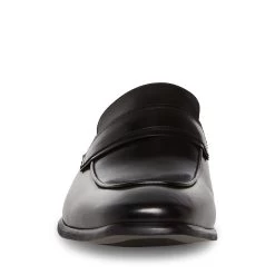 BEAUDON BLACK LEATHER 9 BEAUDON BLACK LEATHER -Fashion Haven Shop STEVEMADDEN MENS BEAUDON BLACK LEATHER FRONT