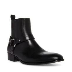 DASH BLACK LEATHER 8 DASH BLACK LEATHER -Fashion Haven Shop STEVEMADDEN MENS DASH BLACK LEATHER