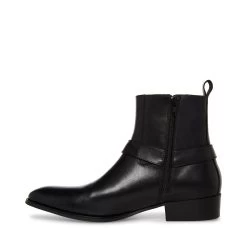DASH BLACK LEATHER 9 DASH BLACK LEATHER -Fashion Haven Shop STEVEMADDEN MENS DASH BLACK LEATHER INSIDE