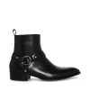 DASH BLACK LEATHER -Fashion Haven Shop STEVEMADDEN MENS DASH BLACK LEATHER SIDE