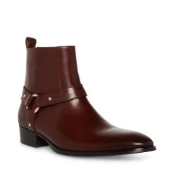 DASH BROWN LEATHER 8 DASH BROWN LEATHER -Fashion Haven Shop STEVEMADDEN MENS DASH BROWN LEATHER