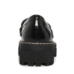HAAZEL-C BLACK BOX -Fashion Haven Shop STEVEMADDEN SHOES CHAIN LOAFER BLACK BACK