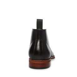 FAVIEN BLACK LEATHER -Fashion Haven Shop STEVEMADDEN SHOES FAVIAN BLACK BACK