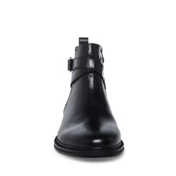 MATTHEW BLACK LEATHER 10 MATTHEW BLACK LEATHER -Fashion Haven Shop STEVEMADDEN SHOES MATTHEW BLACK LEATHER FRONT