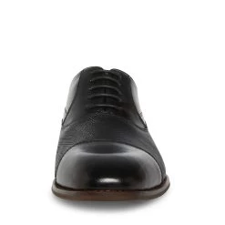 PROCTOR-R BLACK LEATHER -Fashion Haven Shop STEVEMADDEN SHOES PROCTOR R BLACK FRONT