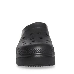 SCUFF BLACK -Fashion Haven Shop STEVEMADDEN SHOES SCUFF BLACK FRONT