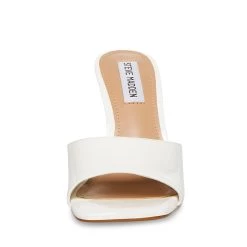 SIGNAL WHITE PATENT -Fashion Haven Shop STEVEMADDEN SHOES SIGNAL WHITE PATENT FRONT
