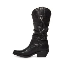 WHISKEY BLACK LEATHER -Fashion Haven Shop STEVEMADDEN SHOES WHISKEY BLACK LEATHER INSIDE